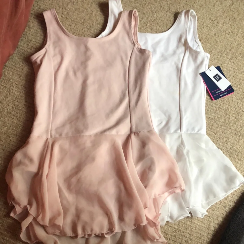 Lot of 2 Gap Fit Girls Ballet Leotard Bodysuits - Picture 1 of 6